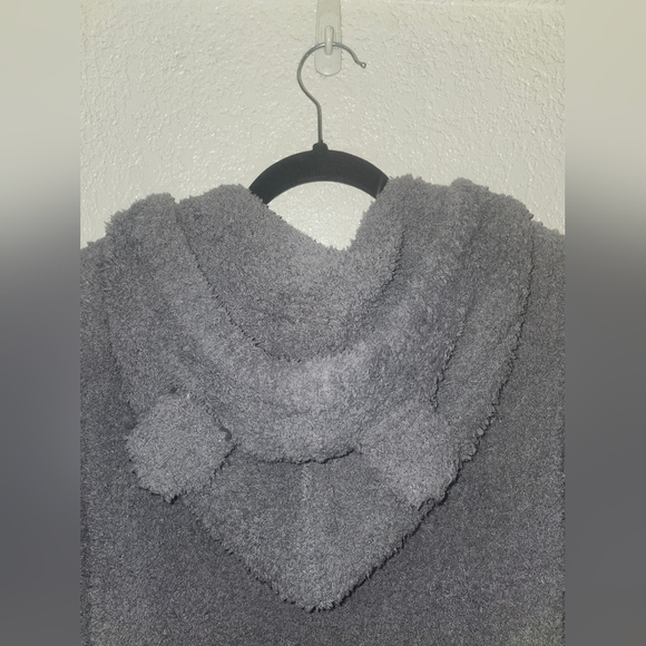 NWT POL "RARE Teddy Bear Ears🐻 Double Zip-up Hooded Sweater w/Pockets" 🩶 Small - Picture 9 of 11